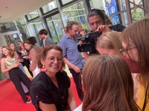 Beim Interview mit Margit Auer