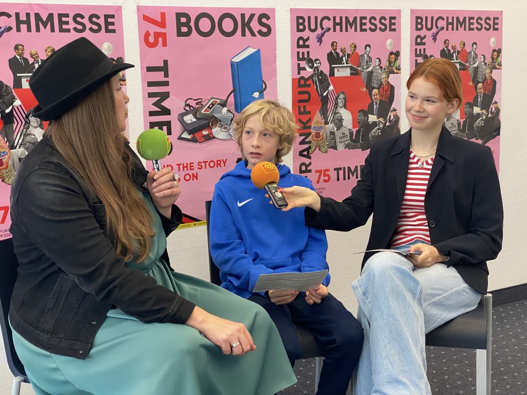 Tanya Stewner, Felix und Marie auf der Frankfurter Buchmesse 2023