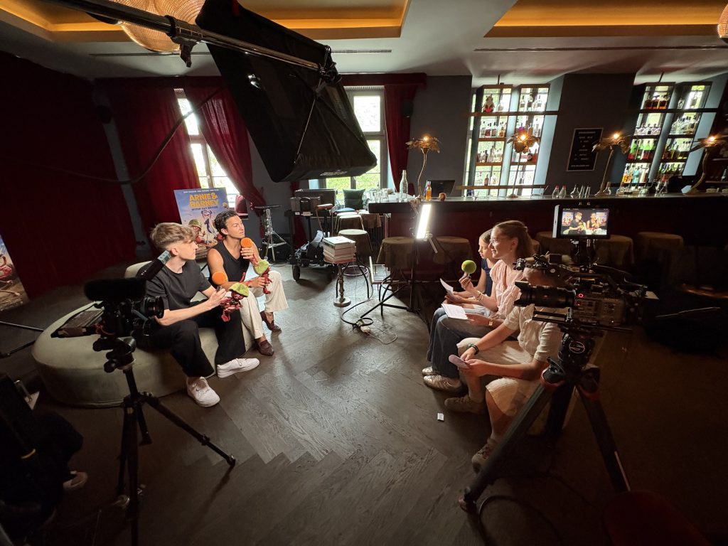 Behind the Scenes beim Interview mit Tim und Lukas